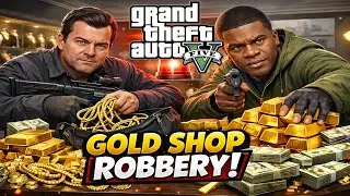 Franklin & Michael Jewelry Shop Gold Robbery 💰 | GTA 5 Heist Gameplay