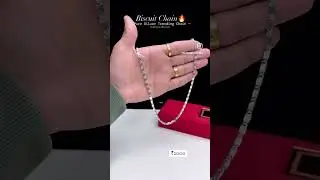 Pure Silver Trending Chain🔥925 Silver Biscuit Chain🔥#shorts #trending #925silver #sterlingsilver