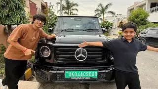 @souravjvlogs bhai ki g-wagon chala di😍haldwani me