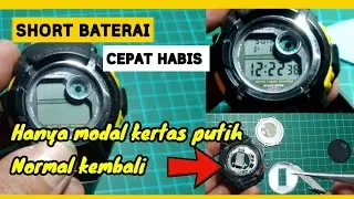 Casio G-Shock baterai cepet habis#shorts #service #repair  #casio  #tutorial