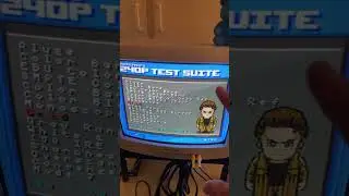 A quick way to test your #CRT geometry #retro #monitor #testing #television #gaming #supernintendo