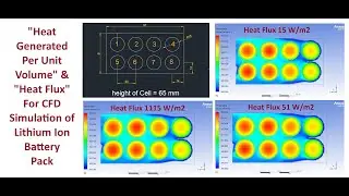 C-Rate Heat Generation Per Unit Volume & Heat Flux for CFD Simulation of Lithium Ion Battery ||