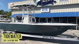 Tidewater 2410 Bay Max 2021 года &mdash; ваша большая лодка с небес &mdash; большие боксы для хранения, много места для маневра