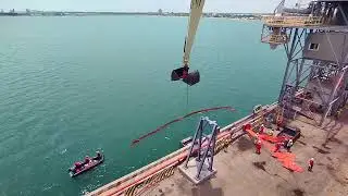 PORT SAFETY MEASURES  EFFECTIVE USE OF OIL BOOMS