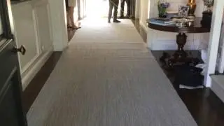 How to hand sew and cut - Custom Area rug installation 2