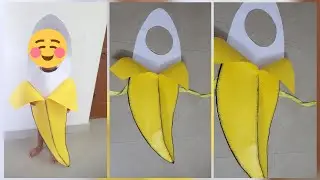 How to Make Banana Paper Costume for Kids/ Fruit Fancy Dress Competition/DIY Fruit Fancy Dress