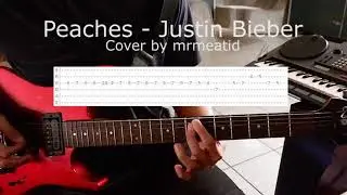 Peaches - Justin Bieber instrumental cover guitar w tabs & backing track