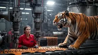 Inside a Tiger Leather Shoe Factory  | Factory Process Exposed