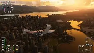 Vancouver Downtown - Microsoft Flight Simualtor