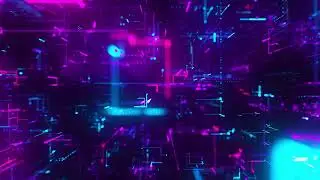 Gorgeous Network Sci-fi Holographic Space Loop Dynamic | Background Video