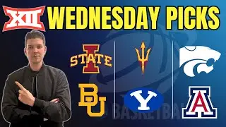 Big 12 Basketball Picks & Predictions | Iowa State vs Baylor + Full Slate | January 7 | August Young