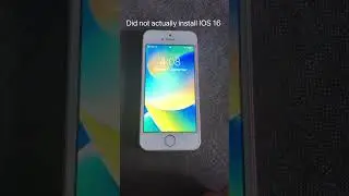 IOS 16 in IPhone Se 1 be like. #shorts #techshorts