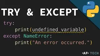 Try and Except - Exception Handling in Python (Try, Except, Finally, Else)