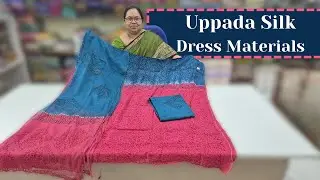 Uppada Silk Dress Materials || Wholesale Shop || GSR HANDLOOMS