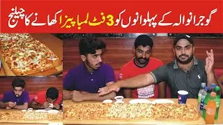 Gujranwala Wrestlers Challenge To Eat 3 Feet Pizza