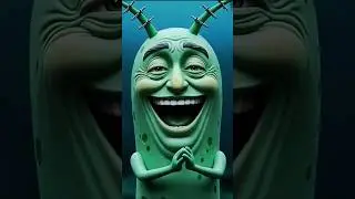 Cursed Plankton feeds Brain rot 🧠! Poor Gary! 💀 #brainrot #italianbrainrot #planktonmeme