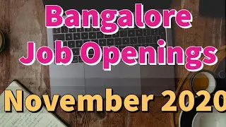 Jobs In Bangalore November 2020|Job Openings In Bangalore|HR Jobs In Bangalore|IT Jobs In Bangalore