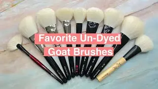 FAVORITE Un-Dyed Goat Face & Cheek Brushes | Featuring Hakuhodo, Takeda & Sonia G