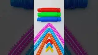 Odd-ASMR POP Tube Satisfying #diy #satisfyingvideo #oddasmr #relaxing #colors #colourtube