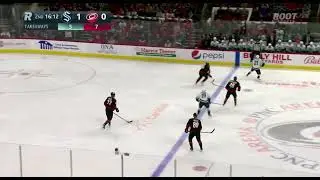 Seattle Kraken Offensive Zone Scheme - 2-1-2 Forecheck - Kraken @ Hurricanes 3/6/22