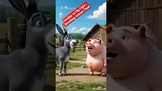 Donkey vs Pig Fight | Shocking Animal Clash#Donkey #Pig #AnimalFight#DonkeyVsPig #FunnyAnimal#Animal