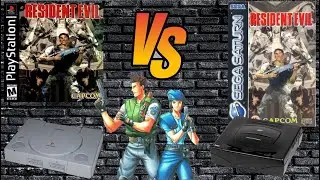 Resident Evil ( Playstation VS Sega Saturn ) ( Biohazard ) ( SONY VS SEGA ) ( CAPCOM )