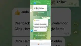 Telegramda Click orqali toʻlovlar. qanday ulash.