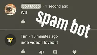 The tim spam bot was on my channel      tim  tem  more spamers