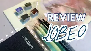 ❗️Review cọ thư pháp từ Lobeo và màu Handmade của mình? | Vthag17 review 