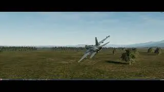 DCS World F/A 18C Hornet. Low altitude training, with an accident as a result