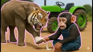 Genius Monkey Builds An Entire Farm To Rescue His Friends | An Emotional 3D Animation