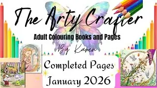 Completed Pages Jan 2026 #adultcolouring #adultcolouringbook 