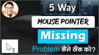 5 way mouse pointer disappears or missing problem solution in laptop computer