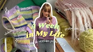 🔥 Mój Najcieplejszy Sweter + Postępy Kardiganu w Paski 🧶| Slow Life w Gdańsku, Włóczki i Inspiracje!