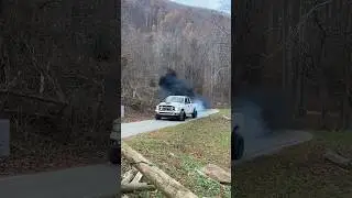 Hard cut limiter on Cummins. Fully built, with a NV56 trans built by Cornbread Diesel Performance.