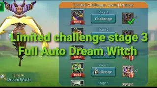 Limited challenge Dream witch 3 Fully automatic #lordsmobile #limitedchallange #dreamwitch #stage3