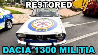 Police car Dacia 1300 Militia restored, 70s