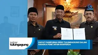RAPAT PARIPURNA DPRD TULUNGAGUNG DALAM RANGKA PENETAPAN RANPERDA