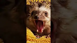 Hedgehog&rsquo;s Bedtime Mood #goodnight #sleepyvibes #hedgehogtok #talkinganimals #FluffyVibes #cute