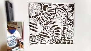 Abstract Drawing Art on Paper | Creative Process & Visual Expression