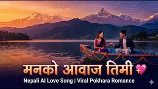 मनको आवाज तिमी 💖 Nepali AI Love Song | Viral Pokhara Romance