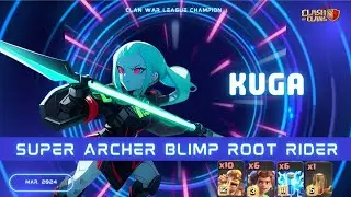 Super Archer Blimp Root Rider is Still Strong!! Clan War League Champion Ⅰ |clash of clans
