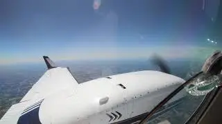 Beech Duke N60NZ Flight to Nashville and Landing at KJWN