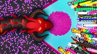 SNAKE IO🐍RED KING SHADES SNAKE 🐍VS 1000 PRO GIANT SNAKES 🐍 EPIC SNAKEIO GAMEPLAY #snakeio