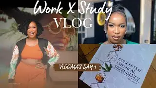 WORK LIFE (IM)BALANCE: STUDY X WORK WITH ME || VLOGMAS DAY 1