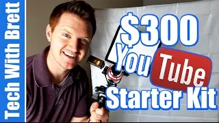 $300 YouTube Starter Kit - Lights, Mic, Tripod, Phone Mount, Hot Shoe