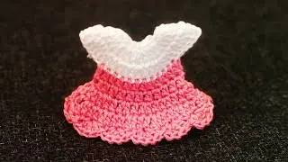 crochet mini dress keychain! Crochet frock tutorial! Dawoodi bohra hunar! How to crochet mini dress!