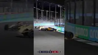 Crazy crash ends in flames on F1 Manager 22 #f1manager2022