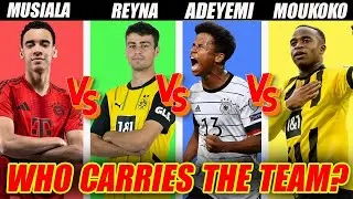 Musiala vs Reyna vs Adeyemi vs Moukoko &ndash; Young Talents Comparison | Who Is the Future Star?
