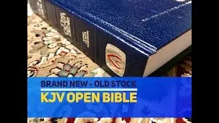 Brand New - Old Stock KJV Open Bible Unboxing